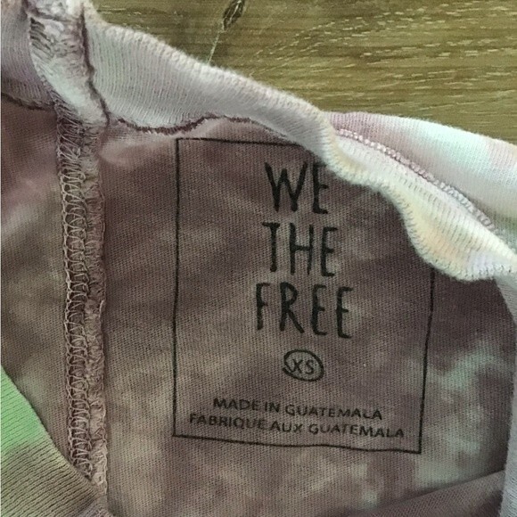 Free People We Free Tye Dye Long Sleeve XS - Picture 4 of 6